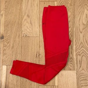 Red Fabletics active pants